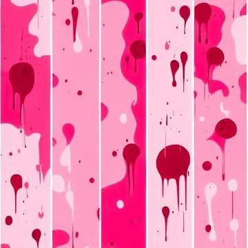 Abstract colorful seamless pattern. Graphic paint drops summer pink backgro.. Stock Illustration