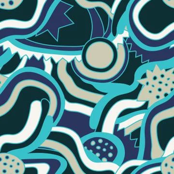 Abstract colorful seamless pattern Illustrazione stock