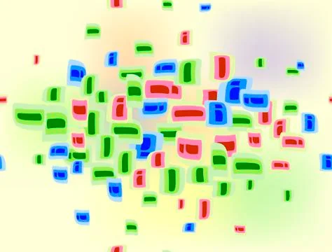 Abstract colorful seamless pattern on light background. EPS10 vector Stock Illustration