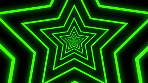 Abstract Colorful Seamless Star Pattern with Blue and Green Neon Light Video stock 339306439