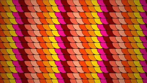 Abstract colorful semicircle pattern with grainy texture Stock Illustration