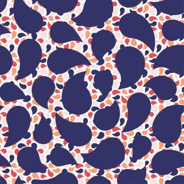 Abstract colorful shape seamless pattern Stock Illustration