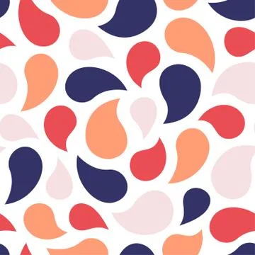Abstract colorful shape seamless pattern Stock Illustration