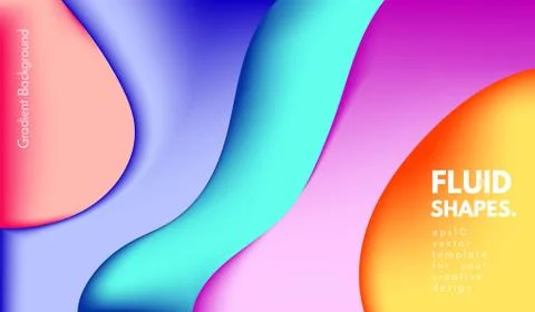 Abstract Colorful Shapes with 3d Effect. Stock Illustration