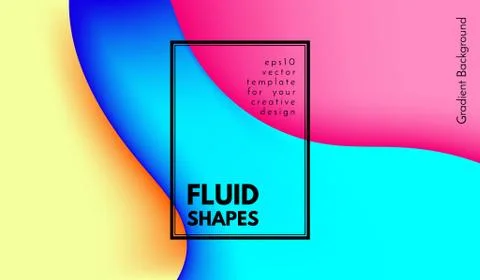 Abstract Colorful Shapes with 3d Effect. Stock Illustration