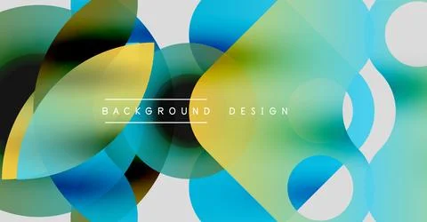 Abstract colorful shapes overlap, creating dynamic visual texture. Modern design Illustrazione stock