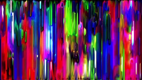 Abstract Colorful Slow Motion Waterfall Stock Footage
