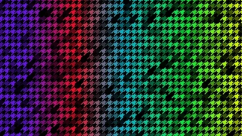 Abstract Colorful Small Houndstooth Texture Background Loop Stock Footage 108789364