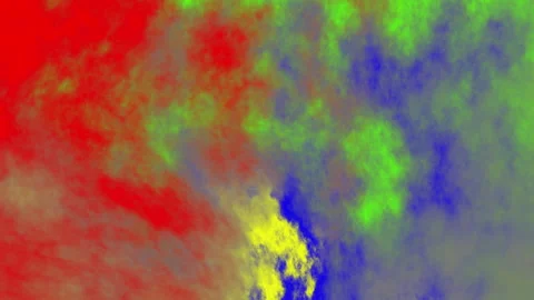 Abstract Colorful Smoke Background – Red, Green, Blue Mist Texture Animation Stock Footage 304433413