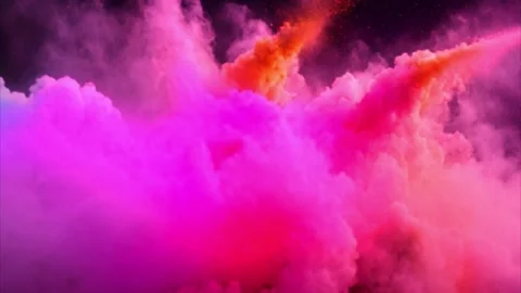 Abstract Colorful Smoke Explosion Stock Footage 284572582