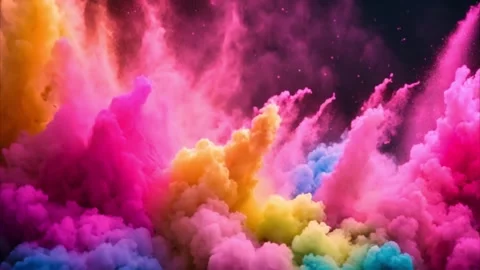 Abstract Colorful Smoke Explosion Stock Footage 284572779