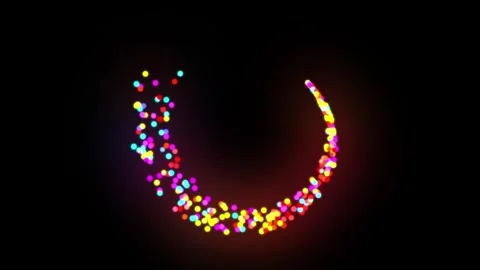 Abstract colorful spark rotate background Stock Footage 310517509