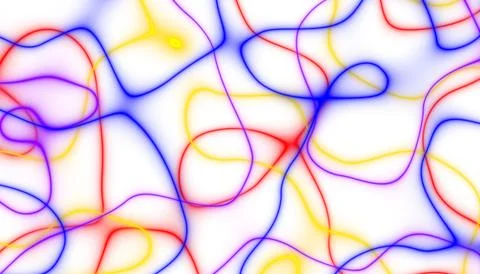 Abstract colorful spectrum thin linear abstract curved wavy wide pattern fo.. Stock Illustration