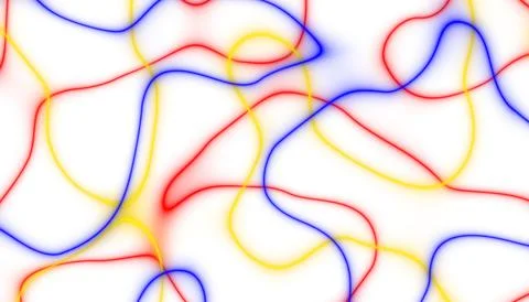 Abstract colorful spectrum thin linear abstract curved wavy wide pattern fo.. イラスト素材