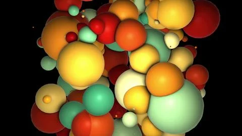 Abstract colorful spheres Stock Illustration