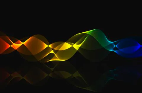 Abstract colorful spiral mesh line Stock Illustration