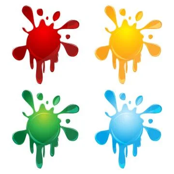 Abstract colorful  splash Stock Illustration