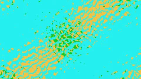 Abstract colorful splash pattern with green and orange dots Illustrazione stock
