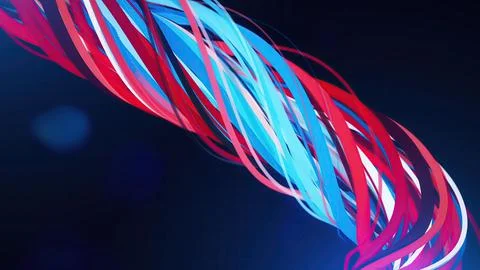 Abstract Colorful splines Stock Illustration