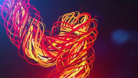 Abstract Colorful splines Stock Illustration