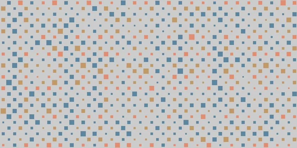 Abstract Colorful Spotted 3D Pattern, Squares with Random Sizes and Changin.. Stock Illustration