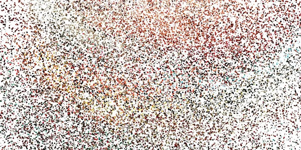 Abstract Colorful Spotted Pattern - Random Placed Spots, Circles of Various.. Illustrazione stock