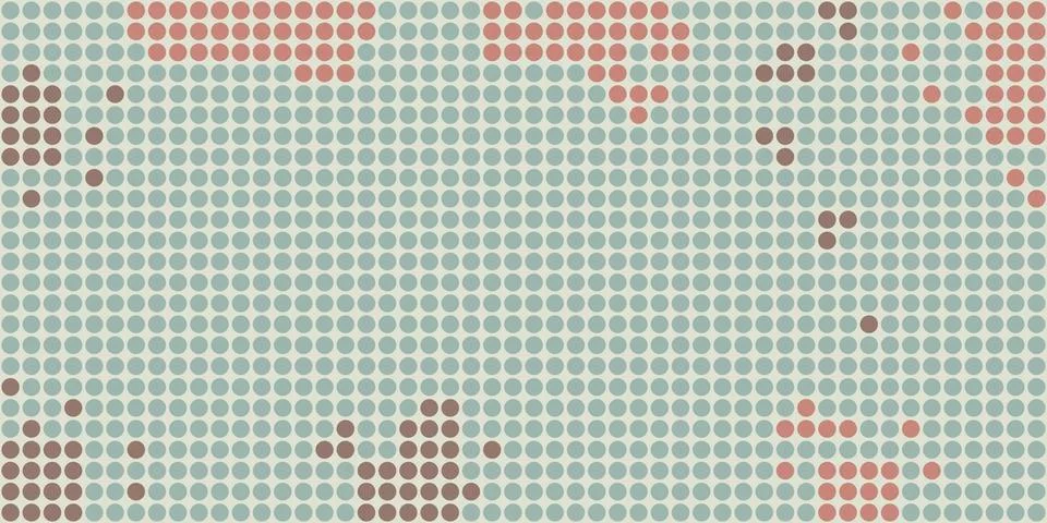Abstract Colorful Spotted Pixels Pattern  - Geometric Mosaic Texture, Gener.. Stock Illustration