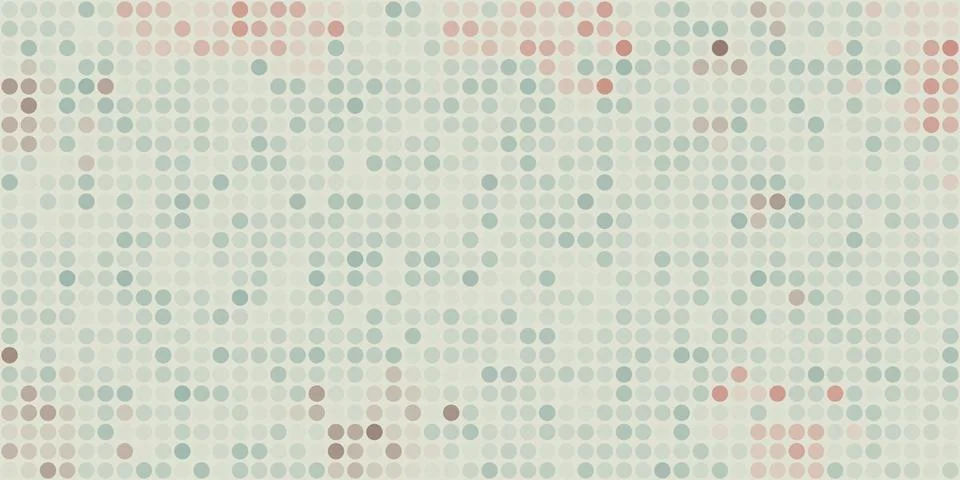 Abstract Colorful Spotted Pixels Pattern - Geometric Mosaic Texture, Genera.. Ilustração Stock