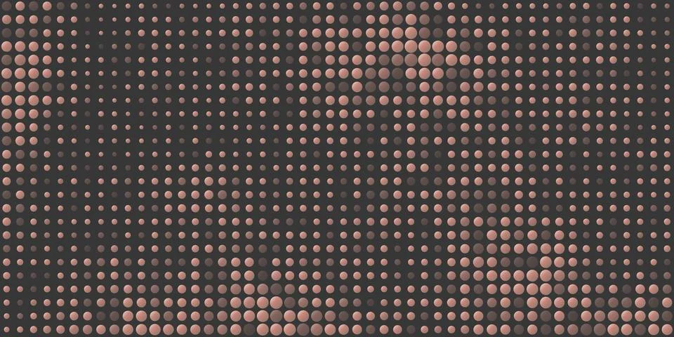 Abstract Colorful Spotted Pixels Pattern with Spots of Various Sizes - Geom.. Stock Illustration