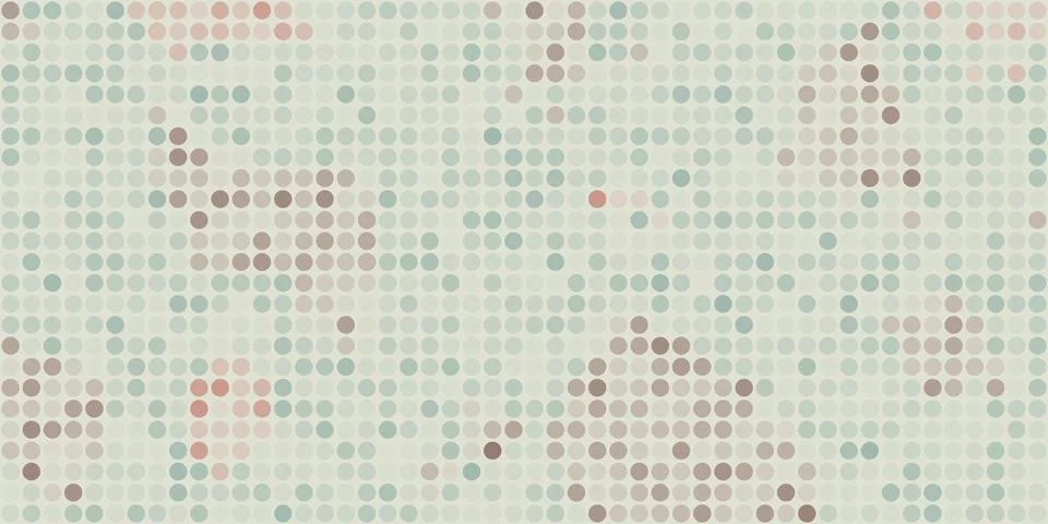 Abstract Colorful Spotted Pixels Pattern - Geometric Mosaic Texture, Genera.. Stock Illustration