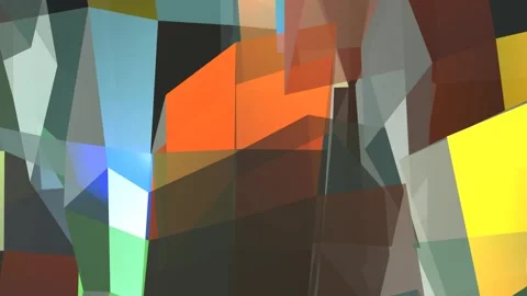 Abstract Colorful Square Background Animation With Light Reflection Stock Footage 306317899