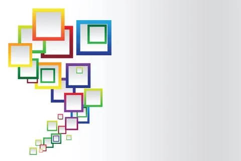 Abstract colorful  square background Stockillustratie