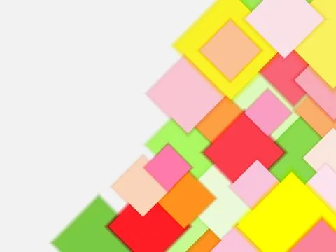 Abstract colorful square background with space for write text Stock Illustration