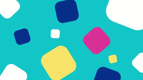Abstract colorful square background. Vibrant elements of different sizes  Stock Footage 311814735