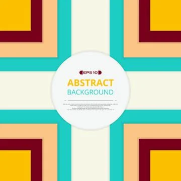 Abstract of colorful square pattern background with space. Stock Illustration