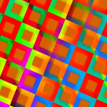 Abstract colorful squares background - creative Stock Illustration