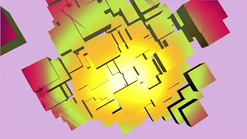 Abstract Colorful Squares Background Stock Footage 130936885