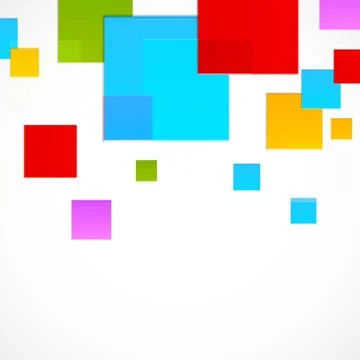 Abstract colorful squares Stock Illustration
