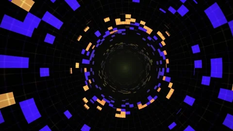 Abstract colorful squares spiral pattern. Stock Footage 335943209
