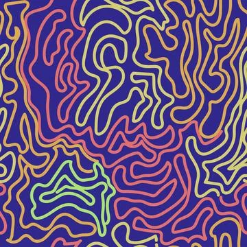 Abstract colorful squiggly background Stock Illustration