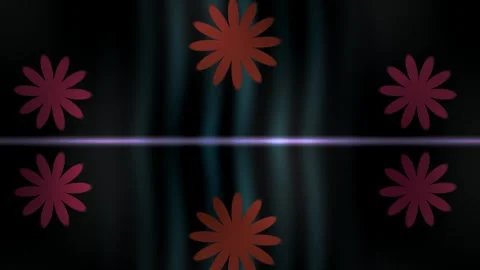 Abstract colorful starburst pattern with light beam on dark background. Stock Footage 336225646