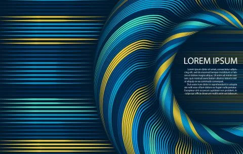 Abstract colorful string lines background . Vector Illustration . Stock Illustration