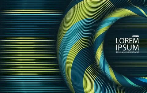 Abstract colorful string lines background . Vector Illustration . Stock Illustration