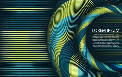 Abstract colorful string lines background . Vector Illustration . Stock Illustration