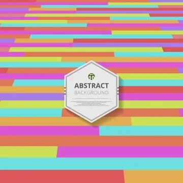 Abstract of colorful stripe lines pattern background. Illustrazione stock