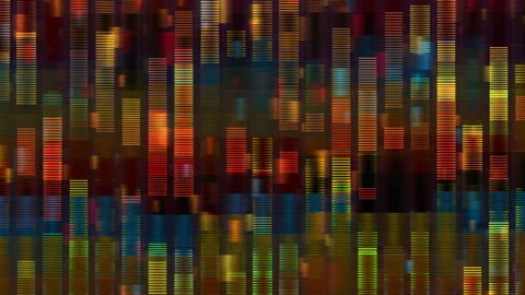 Abstract Colorful Striped Pattern in Bright Artistic Digital Style Stock Footage 310664435