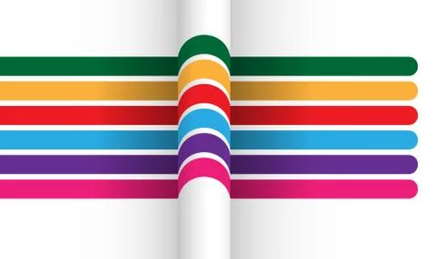 Abstract colorful stripes, lines element. Vector illustration. イラスト素材