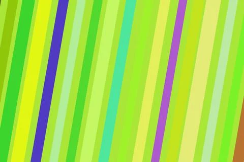 Abstract colorful stripes pattern in bright green yellow purple Stock Illustration