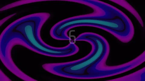 Abstract Colorful Swirl Fluid Pattern Background - Vibrant Liquid Motion En.. Stock Footage 342203228