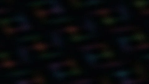 Abstract colorful swirling line pattern on black background Stock Footage 335938348